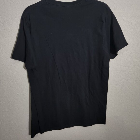 Hurley Mens Texas Flag Logo Black T-Shirt M 100% Cotton Short Sleeve - Picture 5 of 13